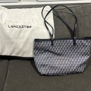 Lancaster Paris Navy Blue Tote